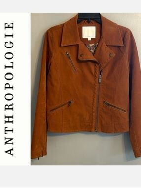 Ett:wa by Anthropologie Suede-like Jacket Sz S